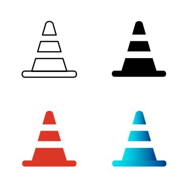 Soyut İnşaat Trafik Konisi Silueti ResmiComment