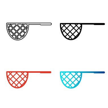 Soyut Balıkçılık Ağı Silüeti ResmiComment