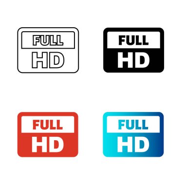 Soyut Tam HD Siluet Çizimi