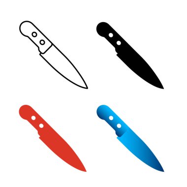 Soyut Bıçak Silüeti Çizimi