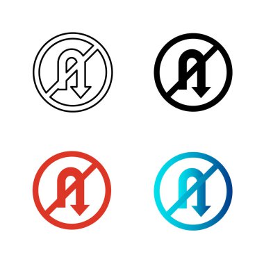 Özet No U Dönüşü Silüet Çizimi