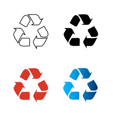 Soyut Geri Dönüşüm Sembol Silüeti ResmiComment
