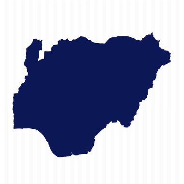 Basit Nijerya Vektör Haritası