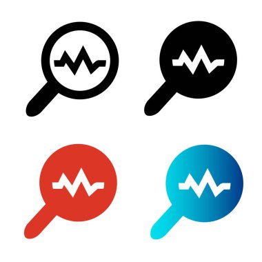 Soyut Nabız Tanısal Siluet Çizimi