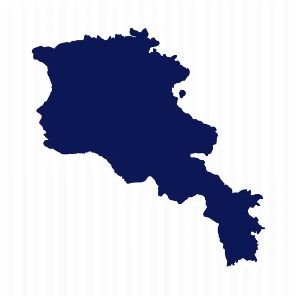 Mapa Vetorial Simples Liso Armenia —  Vetores de Stock