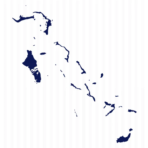 フラットシンプルなバハマベクターマップ — ストックベクタ