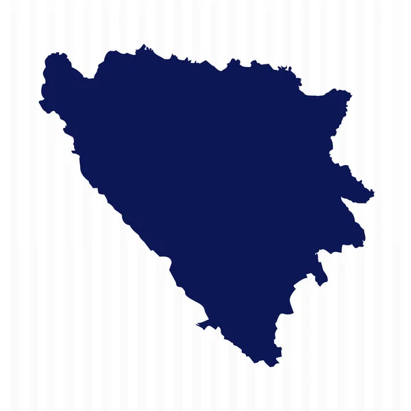 Flat Simple Bosnia Herzegovina Vector Map — Stock Vector