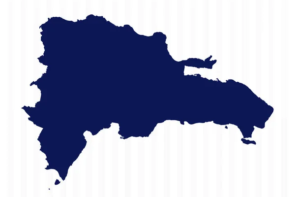 フラットシンプルなドミニカ共和国ベクターマップ — ストックベクタ