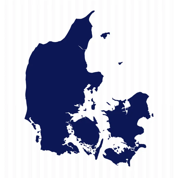 Mapa Wektora Flat Simple Denmark — Wektor stockowy