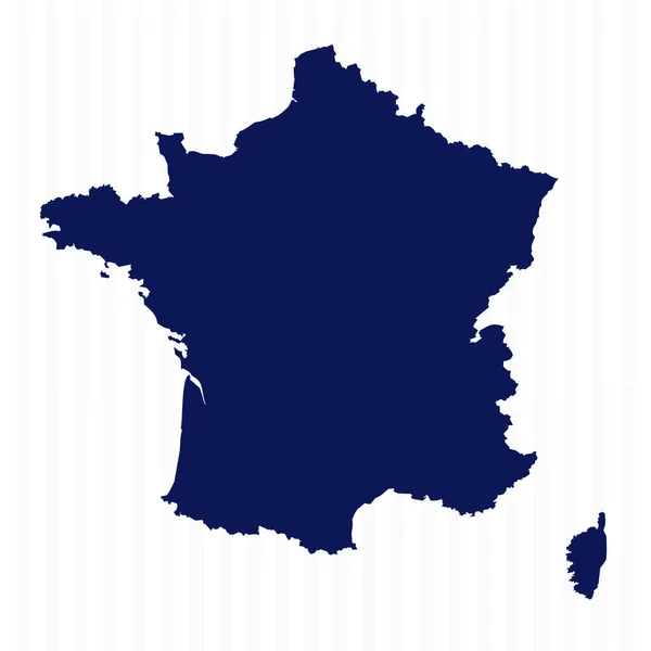 フラットシンプルなフランスベクターマップ — ストックベクタ