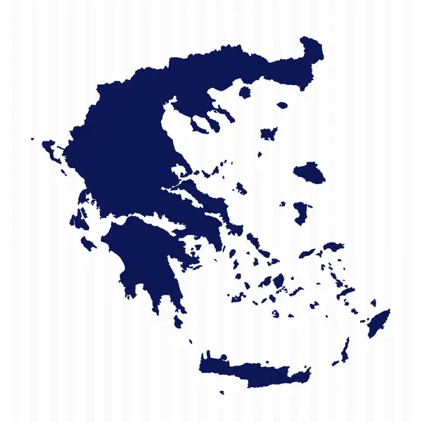Проста Греція Векторна Карта — стоковий вектор