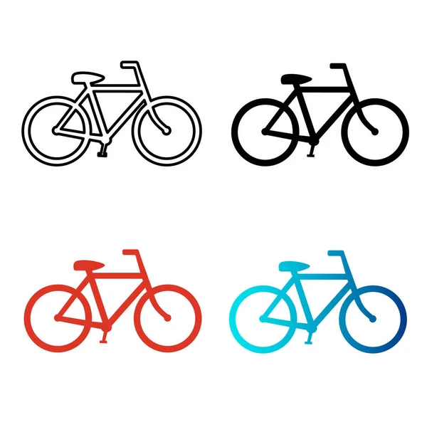 Illustration Abstraite Silhouette Vélo — Image vectorielle