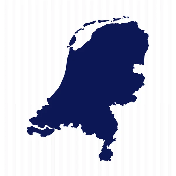 Mapa Vetores Simples Plano Países Baixos —  Vetores de Stock