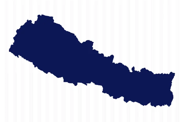 Platte Eenvoudige Nepal Vectorkaart — Stockvector