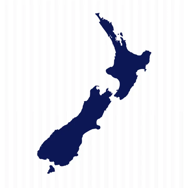 Düz Yeni Zelanda Vektör Haritası — Stok Vektör