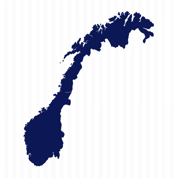フラットシンプルなノルウェーベクターマップ — ストックベクタ