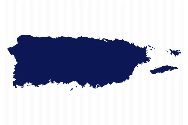 Mapa Vectorial Simple Plano Puerto Rico — Vector de stock
