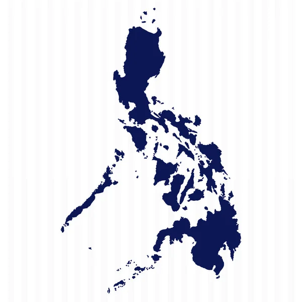 Platt Enkel Filippinerna Vektor Karta — Stock vektor