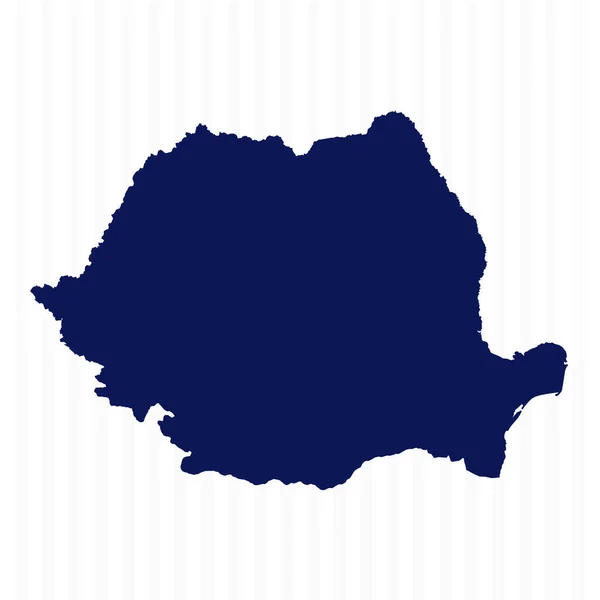 Flat Simple Romania Vector Map — Stockový vektor