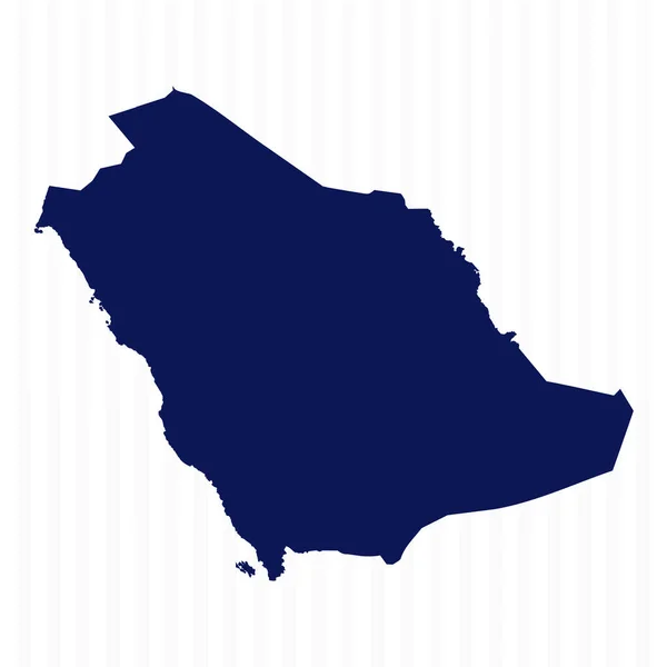 Peta Vektor Arab Saudi Yang Sederhana Dan Datar - Stok Vektor