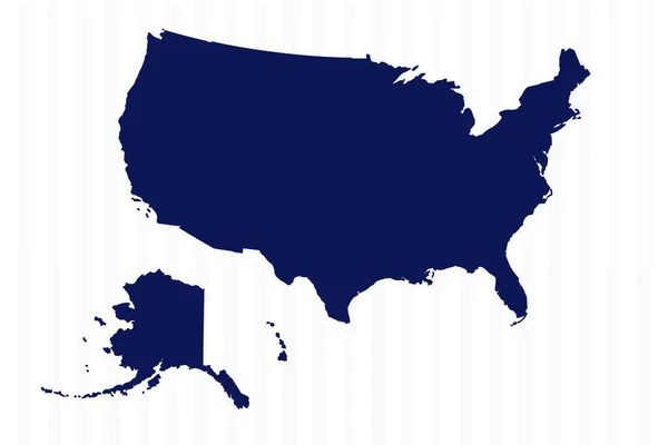 平面简单的美国矢量图 — 图库矢量图片