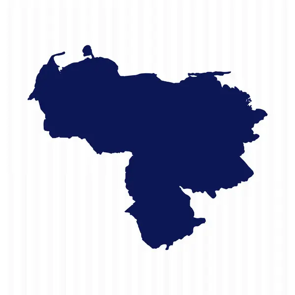 Düz Basit Venezuela Vektör Haritası — Stok Vektör