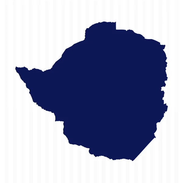 Flat Simple Zimbabwe Vector Map — Stock Vector