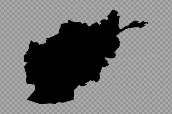 Fondo Transparente Afganistán Mapa Simple — Archivo Imágenes Vectoriales