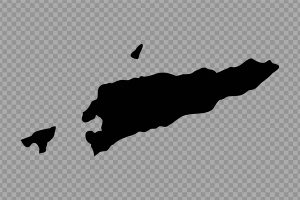 Transparenter Hintergrund Osttimor Einfache Landkarte — Stockvektor