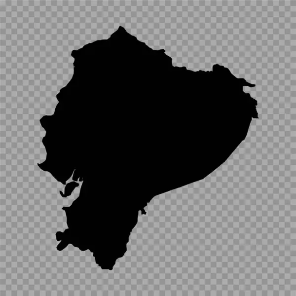 Contexte Transparent Équateur Carte Simple — Image vectorielle