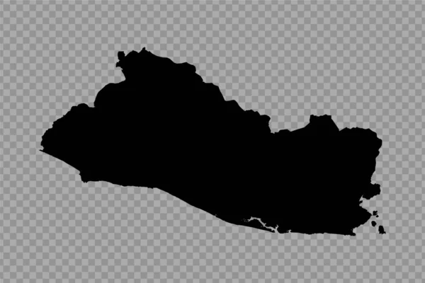 Διαφανές Φόντο Σαλβαδόρ Απλός Χάρτης — Διανυσματικό Αρχείο