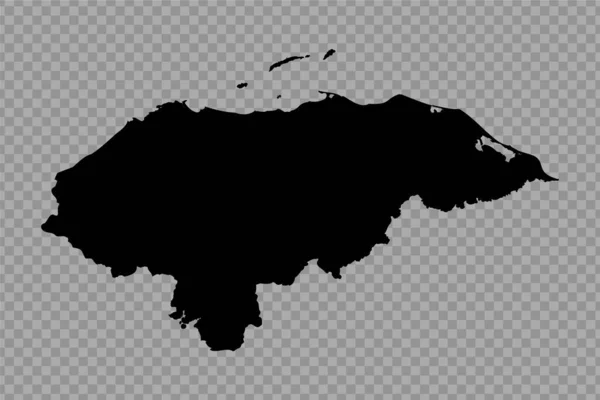 Transparentní Pozadí Honduras Jednoduchá Mapa — Stockový vektor