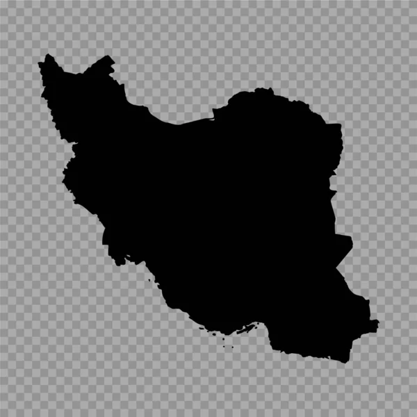 Contexte Transparent Iran Carte Simple — Image vectorielle