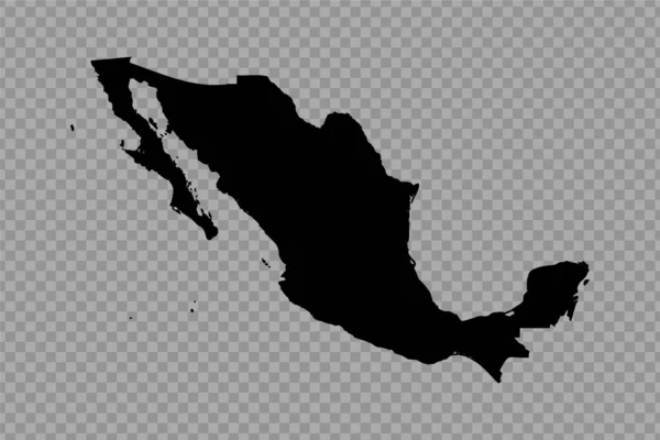 Διαφανές Φόντο Μεξικό Απλός Χάρτης — Διανυσματικό Αρχείο