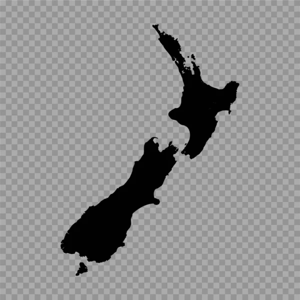 透明背景新西兰简图 — 图库矢量图片