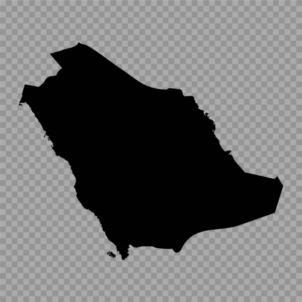Contexte Transparent Arabie Saoudite Carte Simple — Image vectorielle