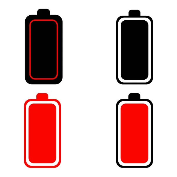 Batería Abstracta Necesita Ilustración Silueta Carga — Vector de stock