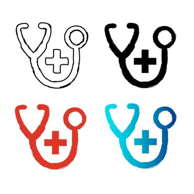 Soyut Tıbbi Siluet Çizimi