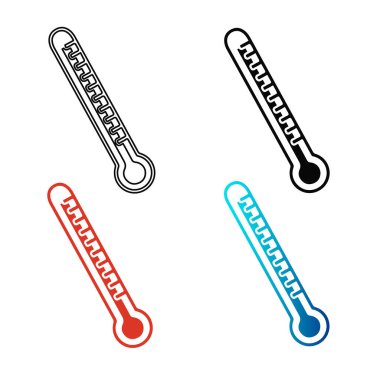 Soyut Tıbbi Termometre Silüeti Çizimi