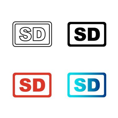 Soyut SD Siluet Çizimi