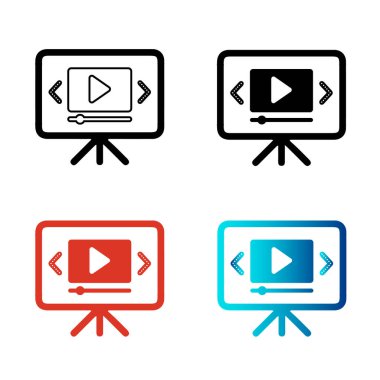 Soyut Video Slayt Gösterisi Siluet Çizimi