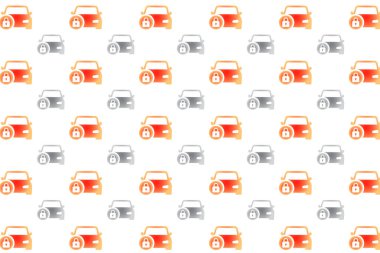 Soyut Kilitli Araç Deseni Arkaplanı