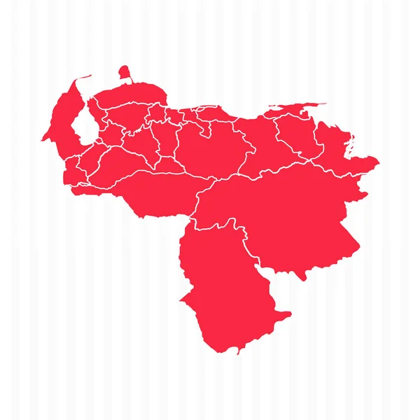 Mapa Venezuela Con Fronteras Detalladas — Archivo Imágenes Vectoriales