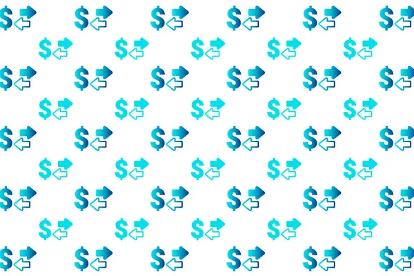 Abstract Money Transfer Pattern Background — Stock Vector