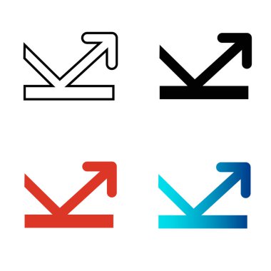 Soyut Yansıma Oku Silüeti ResmiComment