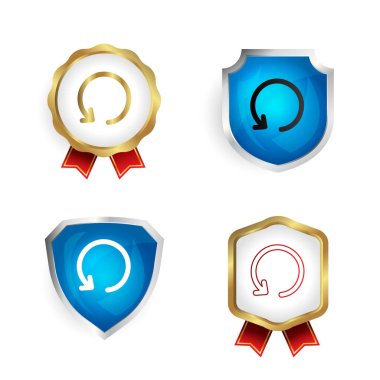 Soyut Refresh Rozet ve Etiket Koleksiyonu