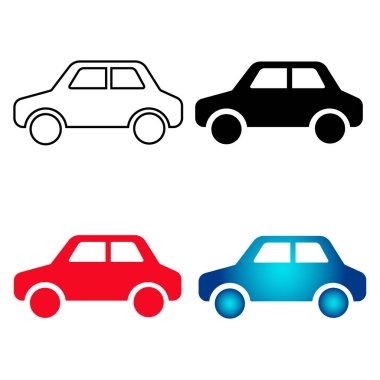 Soyut Küçük Araba Silüeti ResmiComment