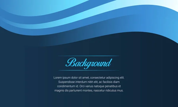 Modern Blue Wavy Background — Stock Vector