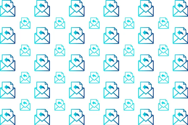 Abstrakte Mail Antwort Muster Hintergrund — Stockvektor