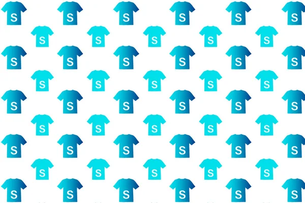 Аннотация Size Shirt Pattern — стоковый вектор